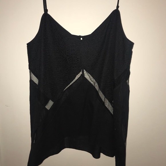 BCBG, Black spaghetti strap tank - Picture 1 of 2